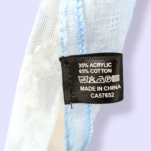 Cherie Bliss Blue Woven Cover-Up - Picture 8 of 9